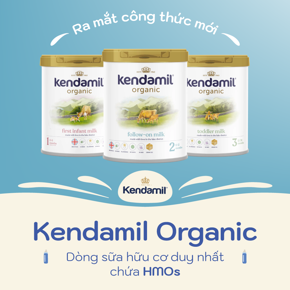 Sữa Kendamil Organic số 1 - 800g (0-6 tháng) - Nhập khẩu Vương quốc Anh