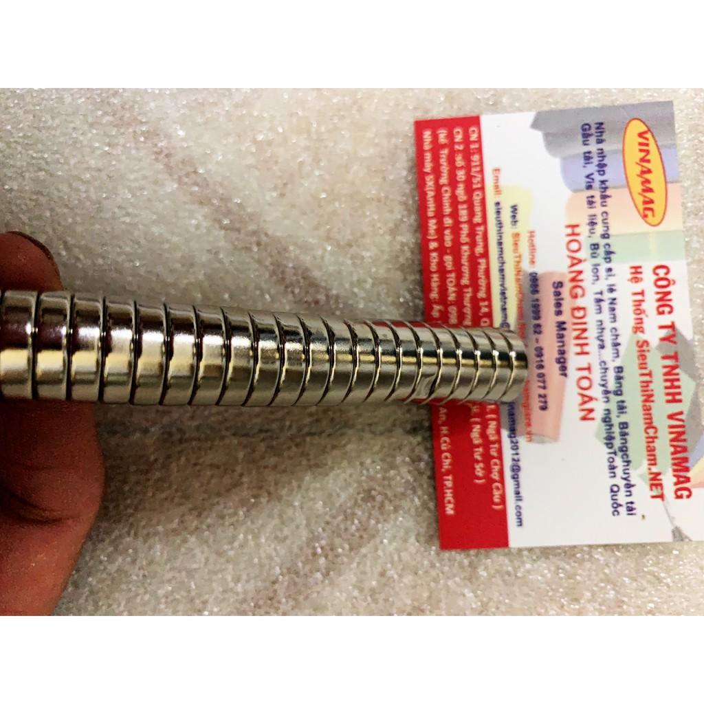 Nam châm đất hiếm 15x4mm lực từ cực mạnh