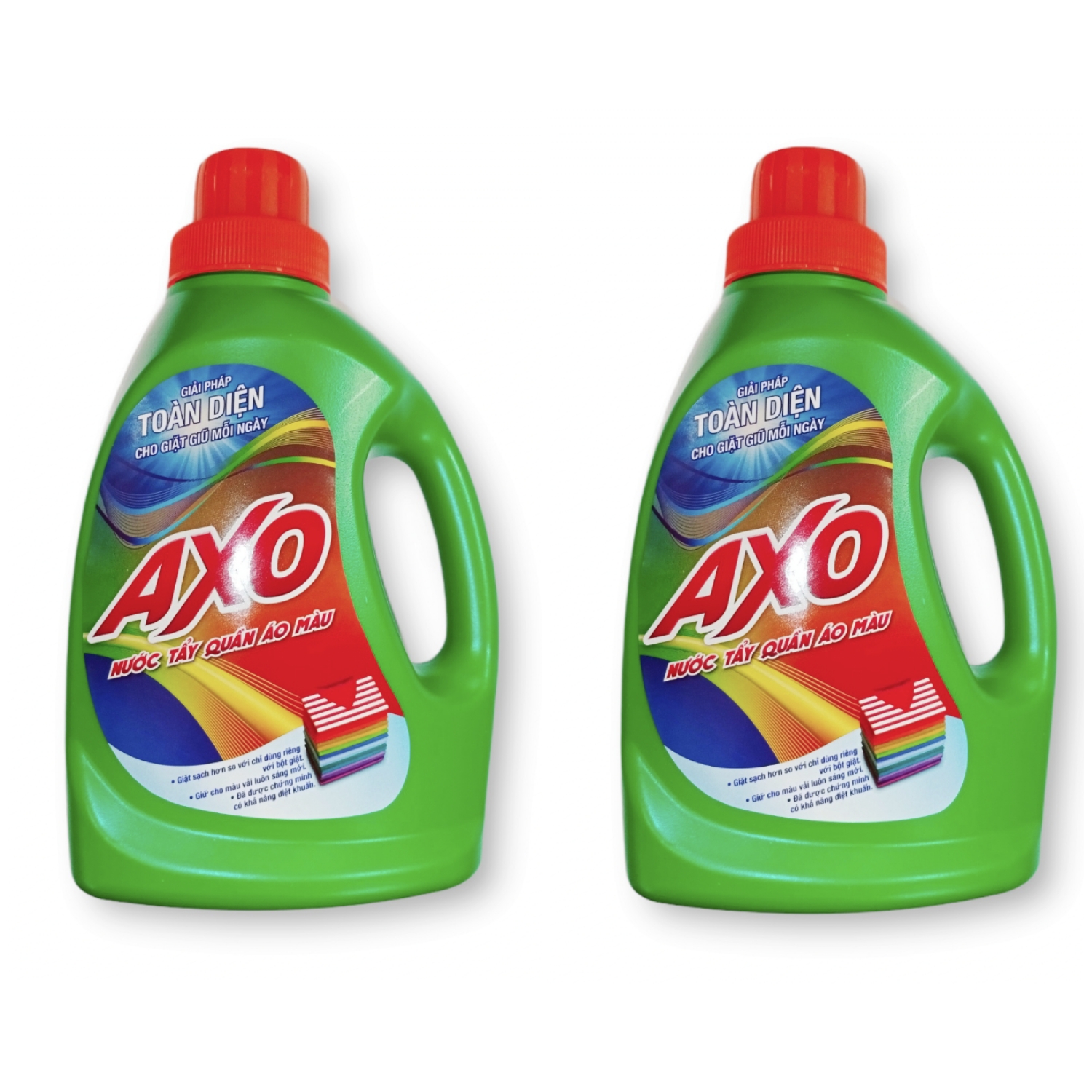Nước Tẩy Quần Áo Màu Axo Xanh Lá Hương Thông Xanh Chai 800ml