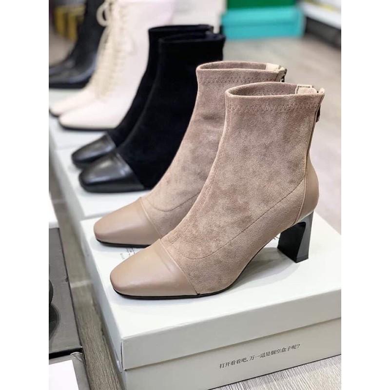 Bốt nỉ pha da kèm video