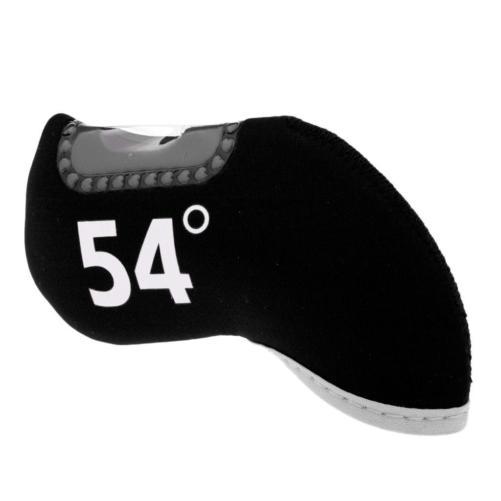 2-6pack Golf Club Iron Putter Headcover Head Cover Protector 54 Degree Black