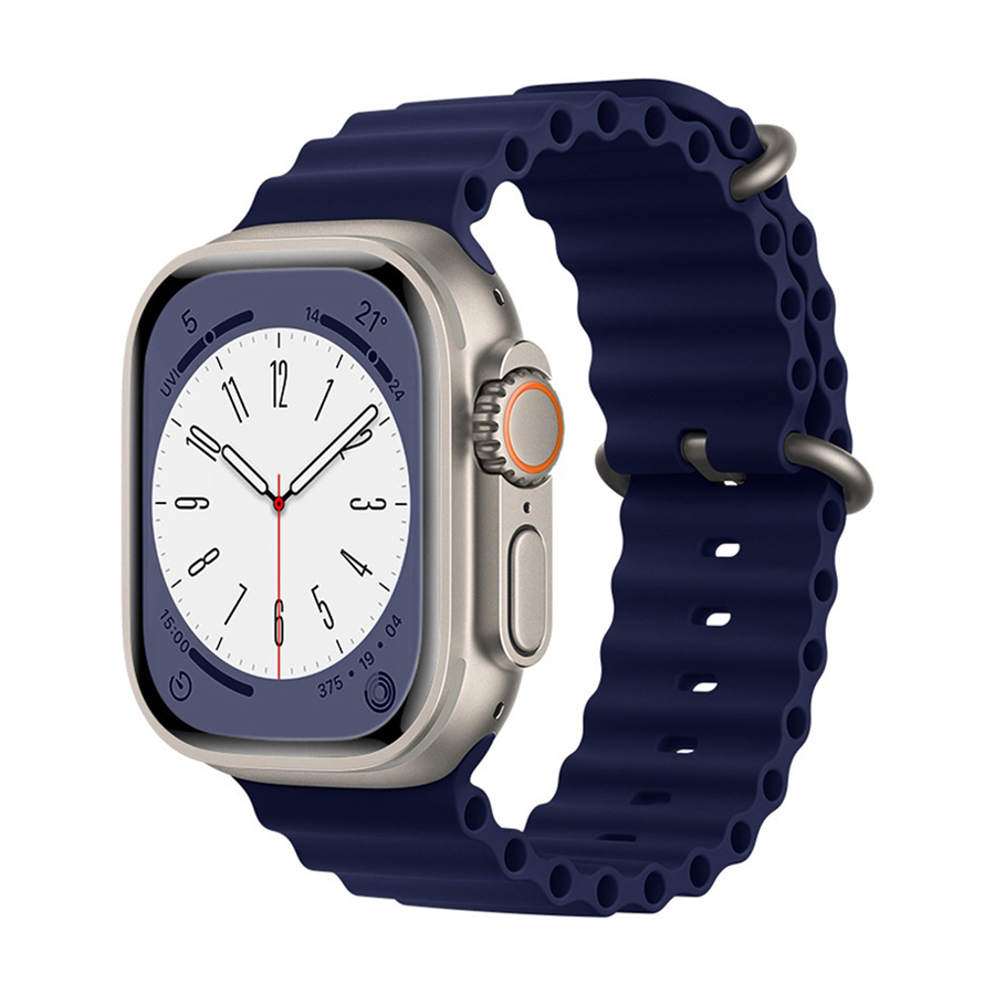 Dây đeo đồng hồ silicone siêu mềm mại dành cho Apple Watch 49mm 44mm 40mm 45mm 41mm 42mm 38mm 49 44 45 mm Ultra 8 7 6 3 se 8 siêu nhẹ Handtown - Hàng chính hãng