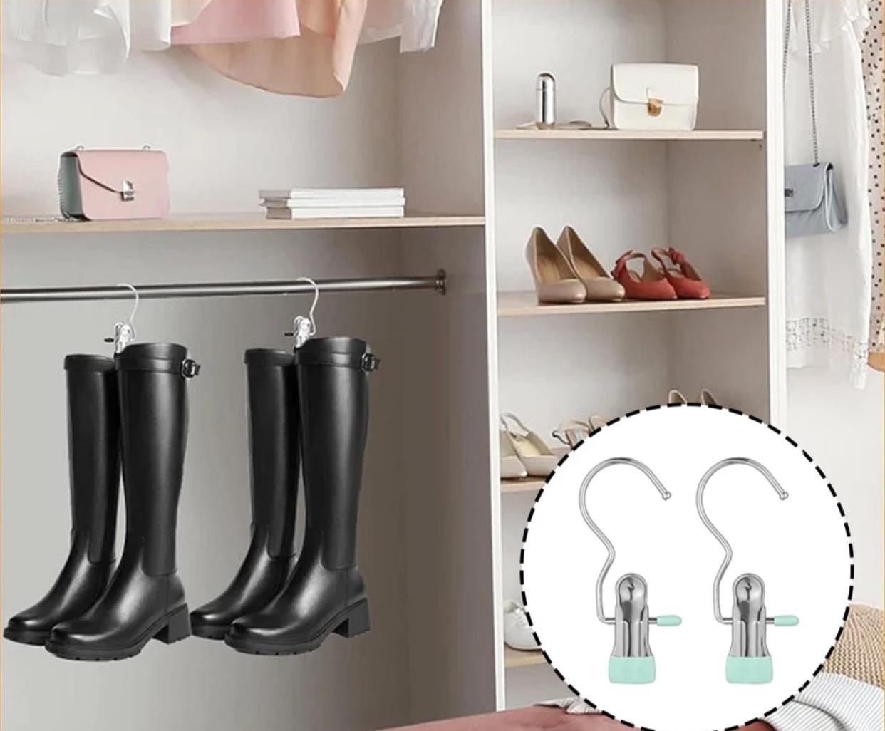 Set 10 móc treo kẹp quần áo tiết kiệm diện tích siêu tiện lợi