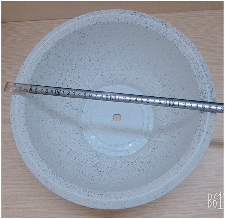 1 Chậu Nhựa Trồng Hoa, Cây Cảnh Giả Đá Trắng T38