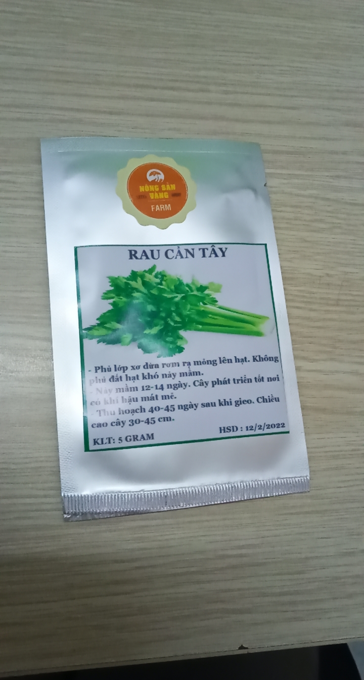 Hạt giống Rau Cần Tây ( Gói 3 Gram ) - Nông Sản Vàng