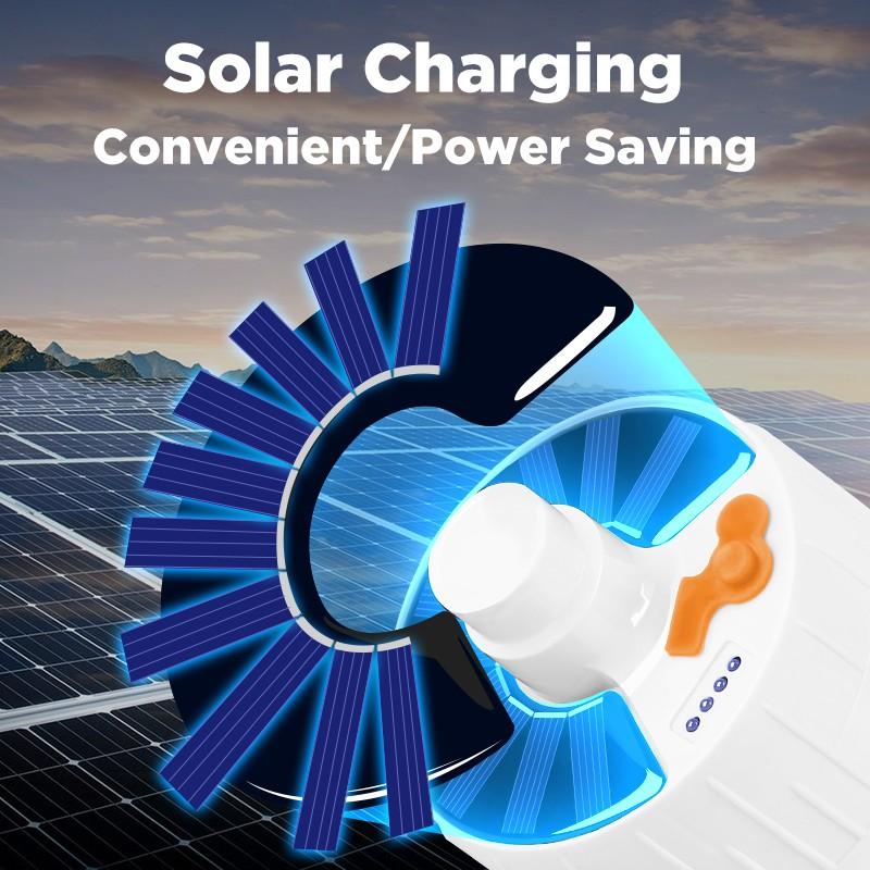 Bóng Đèn Led Năng Lượng Mặt Trời Sạc USB Tiện Dụng