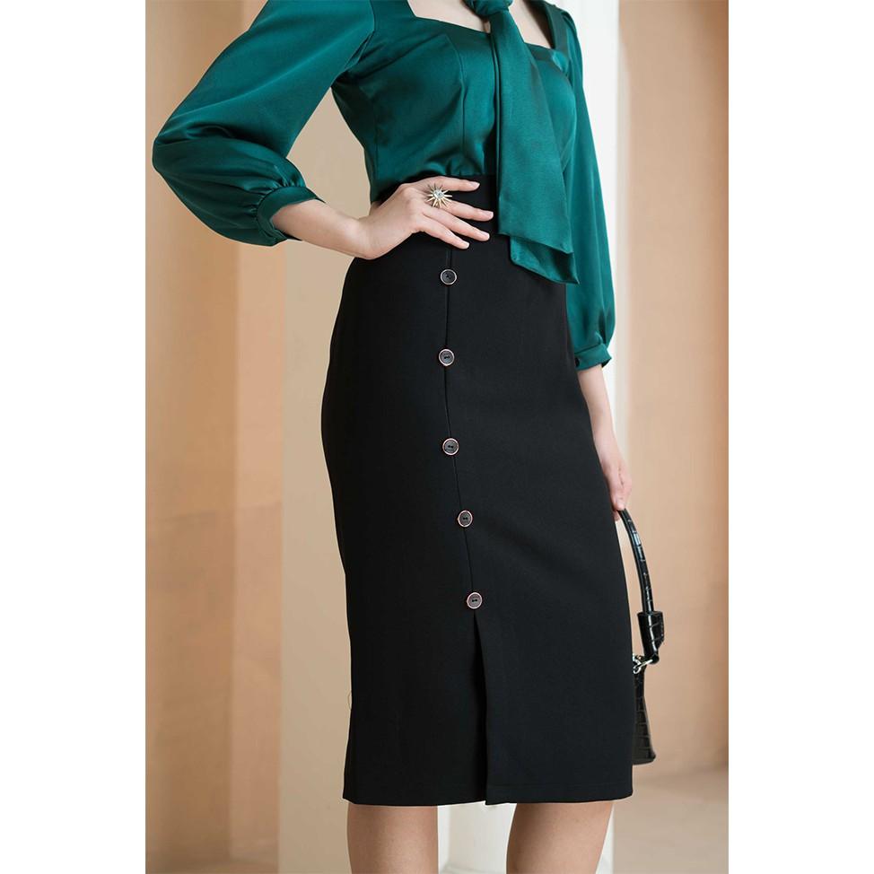 Chân váy bút chì cúc dọc Jamie Skirt CV01 - thời trang công sở wfstudios