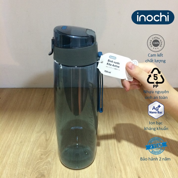 Bình nước thể thao Kita Active 700ml -inochi-chất lượng chuẩn Nhật Bản