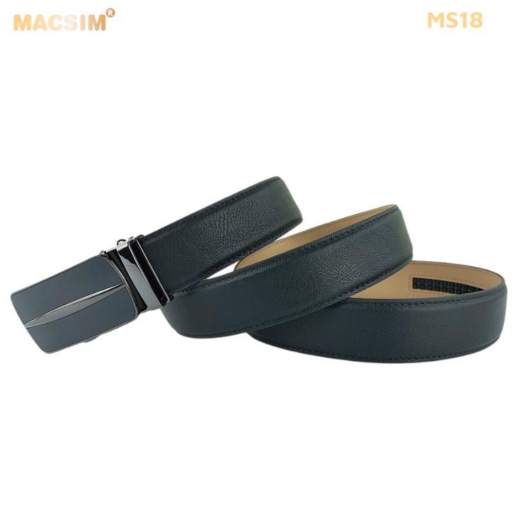 Thắt lưng nam da thật cao cấp nhãn hiệu Macsim MS18