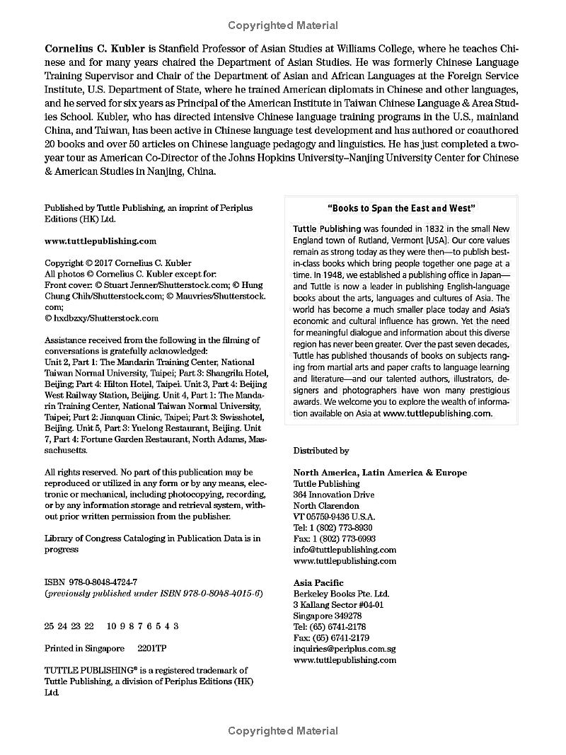 Sách ngoại văn: Basic Mandarin Chinese - Speaking &amp; Listening (Audio &amp; Video Recordings Included)