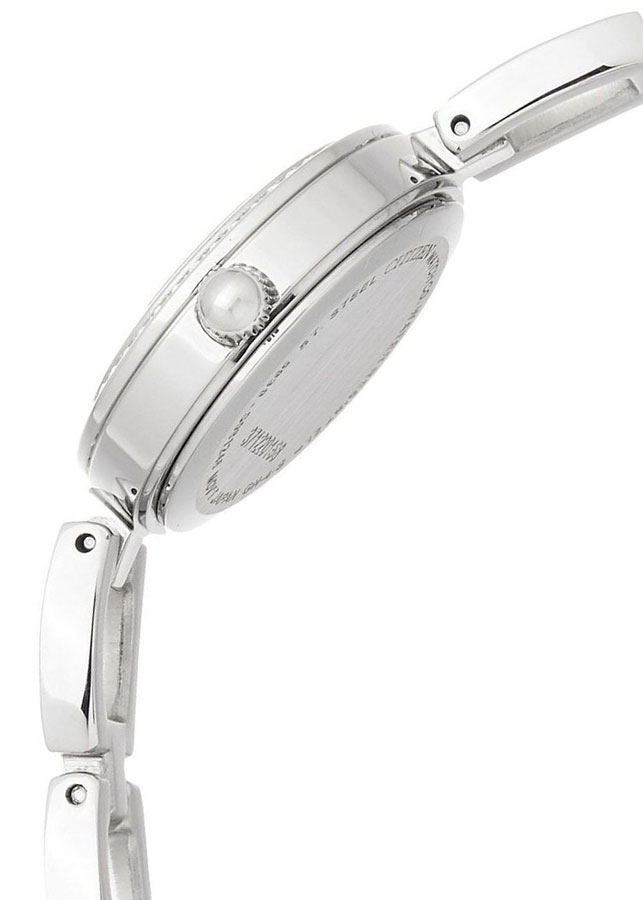 Đồng Hồ Nữ Citizen Đính Đá Swarovski Dây Thép Không Gỉ EJ6070-51E - Mặt Đen