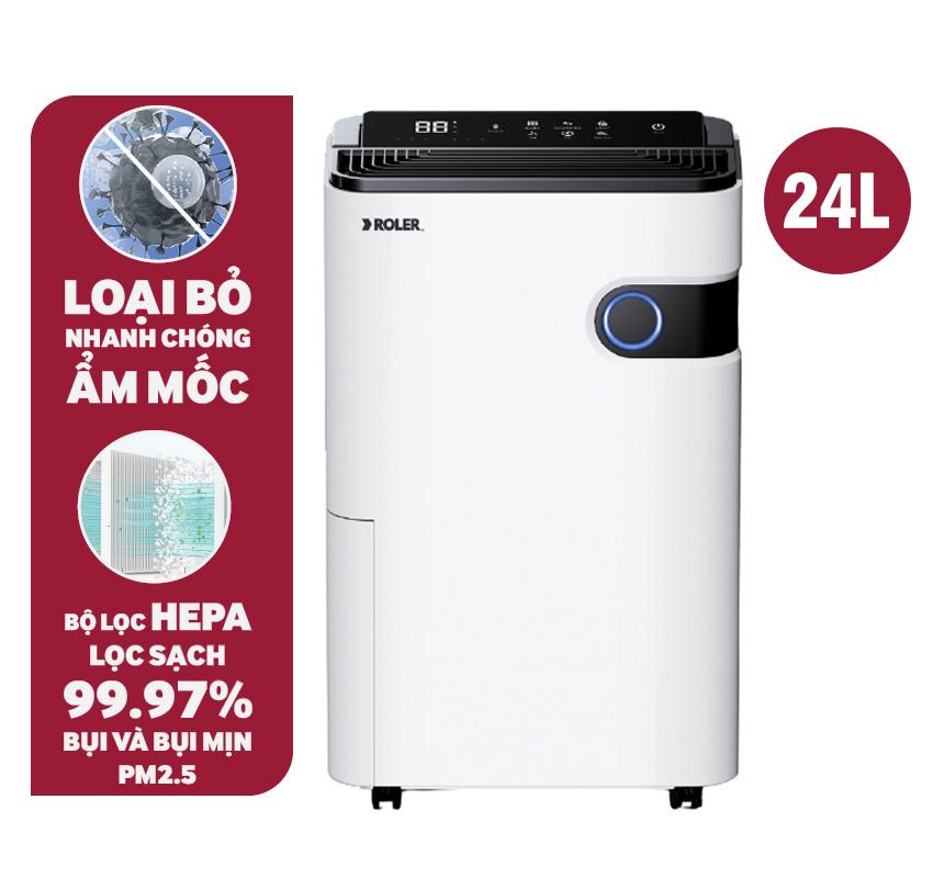 Máy hút ẩm điện tử kết hợp lọc khí 24 lít ROLER RD-1113