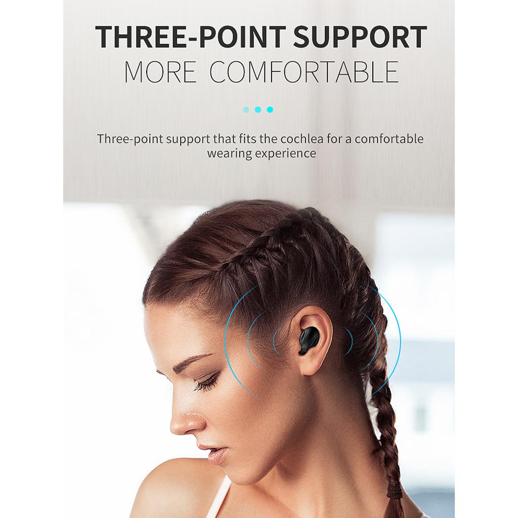 Wireless Earbuds Bluetooth 5.0 with Charging Case Waterproof TWS Stereo Noise Cancelling Headphones in Ear Built in Mic Headset