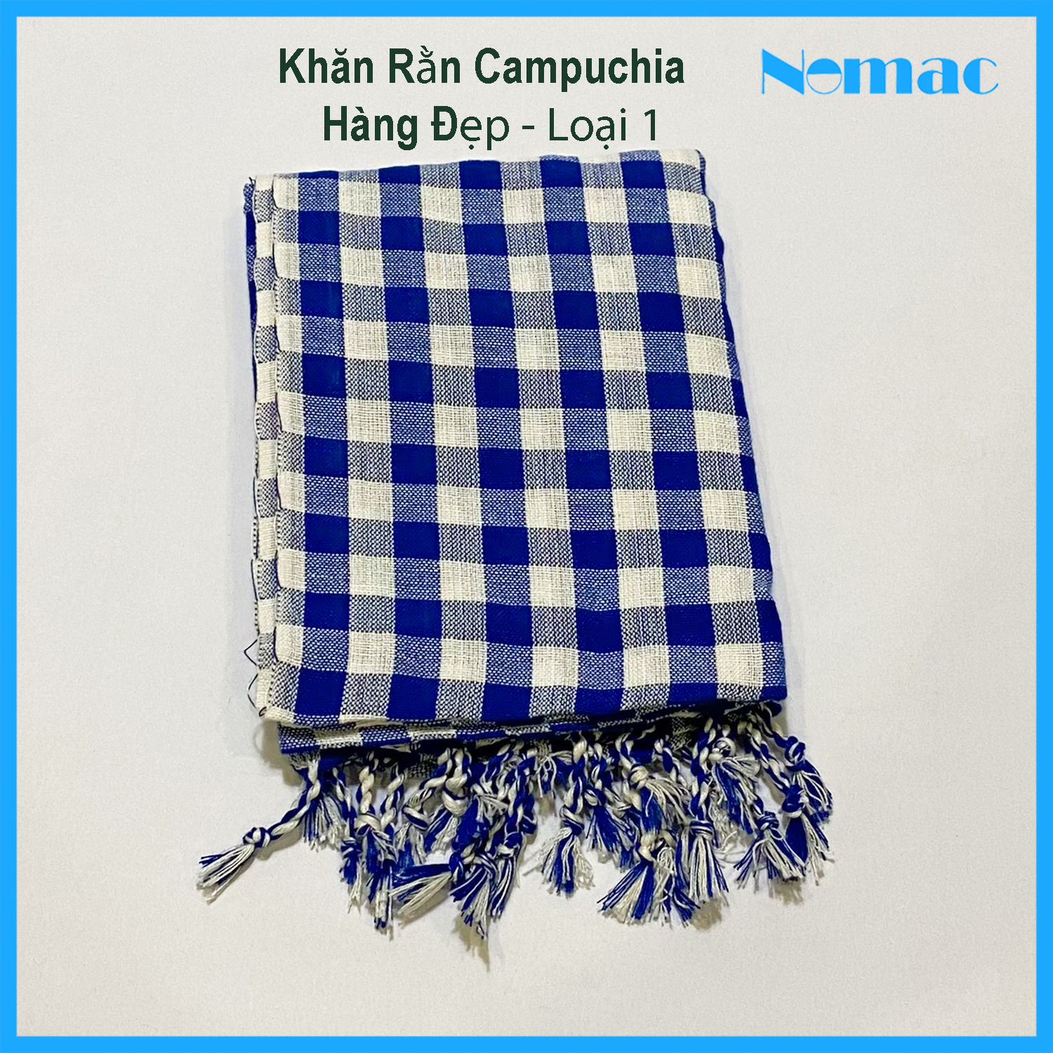 Khăn rằn cao cấp Campuchia KR047/ Khăn đi phượt thời trang nam nữ Nomac (170 x 60 cm)