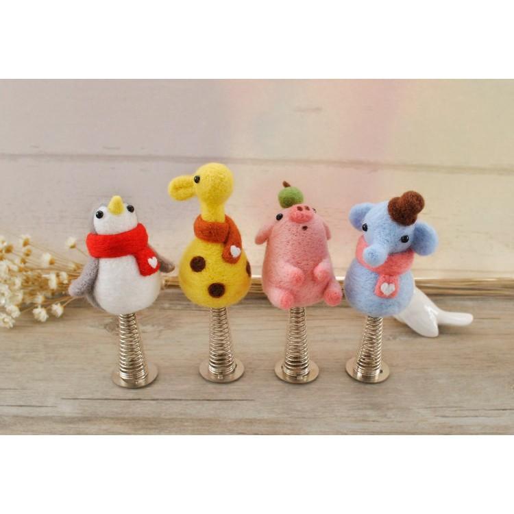 LEN CHỌC - LEN THÔ - Needle Felting để làm thú đồ chơi.