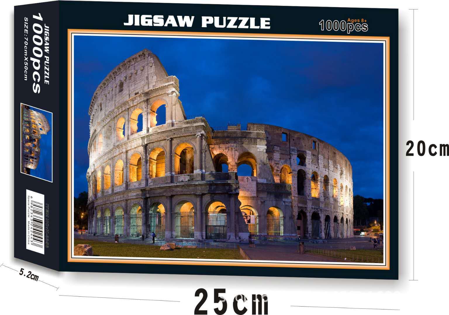 Bộ Tranh Ghép Xếp Hình 1000 Pcs Jigsaw Puzzle (Tranh ghép 70*50cm) Locket Colosseum Bản Thú Vị Cao Cấp