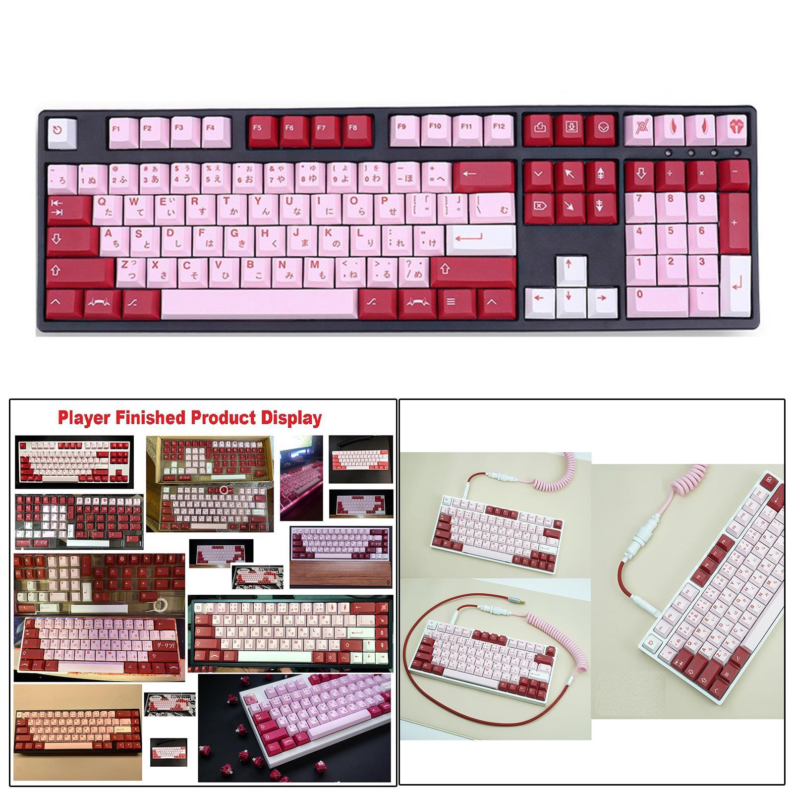 DIY PBT 140 Keys Keycaps Cover Cherry Profile for Gaming Mechanical Keyboard