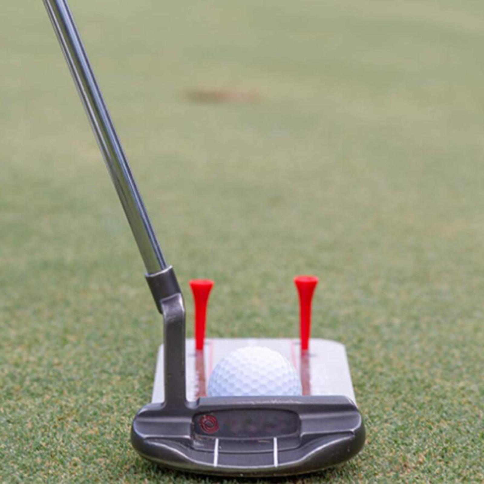 Golf Putting Aid Alignment Swing Trainer Straight Hitting Tool
