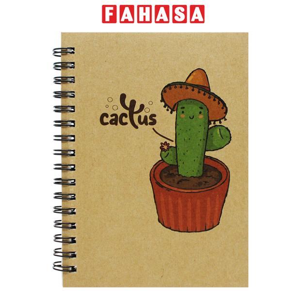 Sổ Lò Xo Kraft A6 - Không Kẻ Có Chấm - 80gsm - The Sun 01