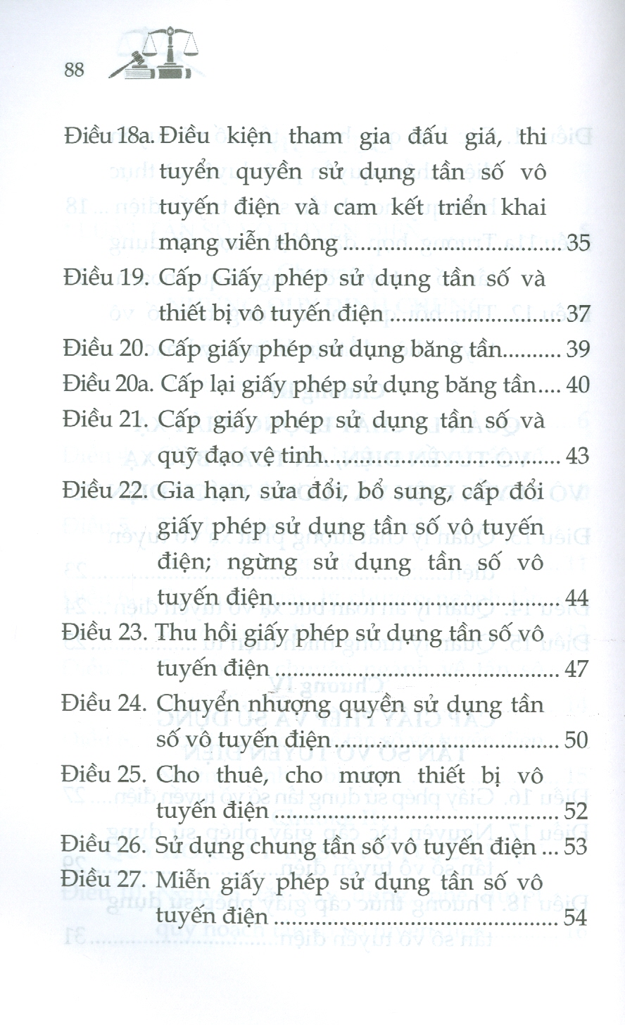 Luật Tần Số Vô Tuyến Điện Sửa Đổi, Bổ Sung Năm 2022