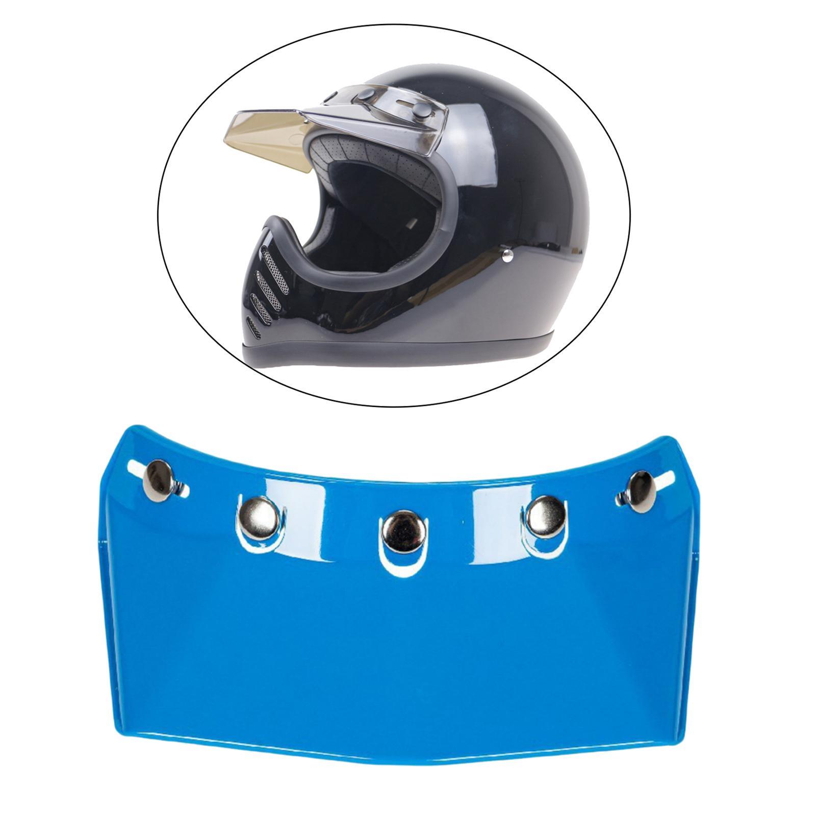 5-Snap Visor Peak Replace for Motorcycle Durable Black