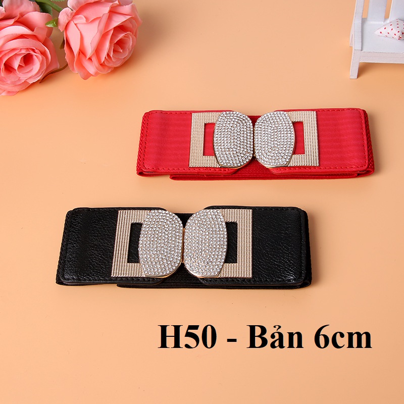 Đai váy nịt đầm bản 6cm H50 Nơ xinh