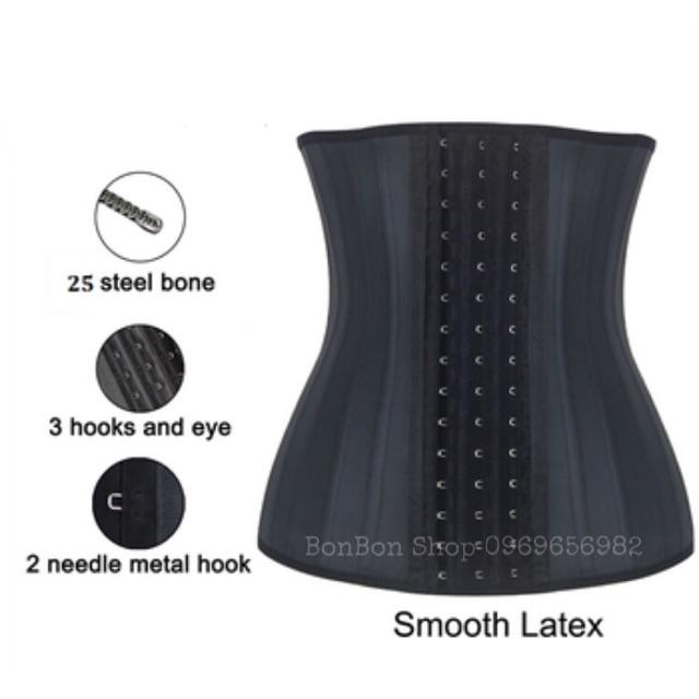 Gen nịt bụng latex 25 xương 29cm và 25cm