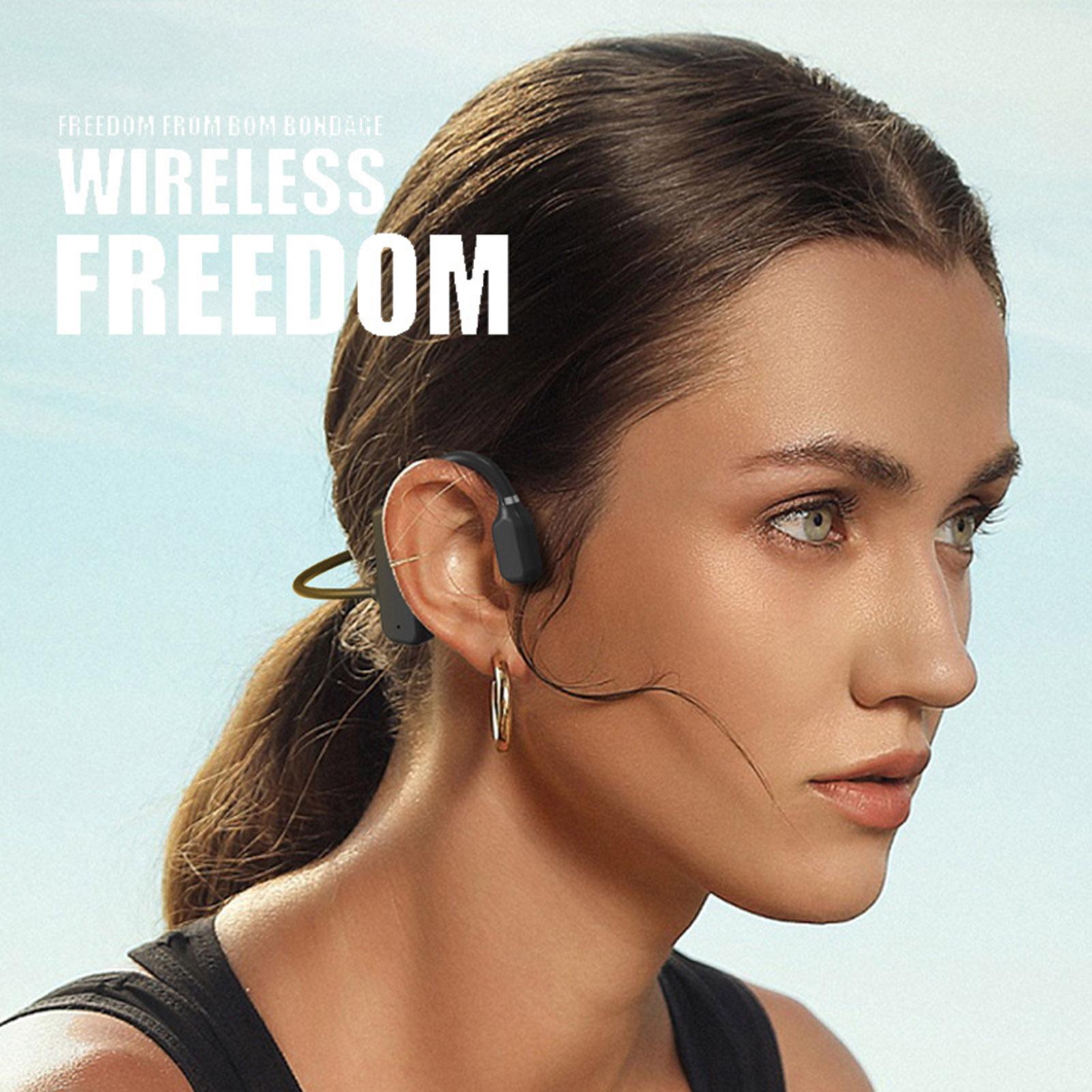 Bone Conduction Headphones BT 5.2 Not In the Ear Hanging Ear Type Running Fitness Wireless Sports Headset