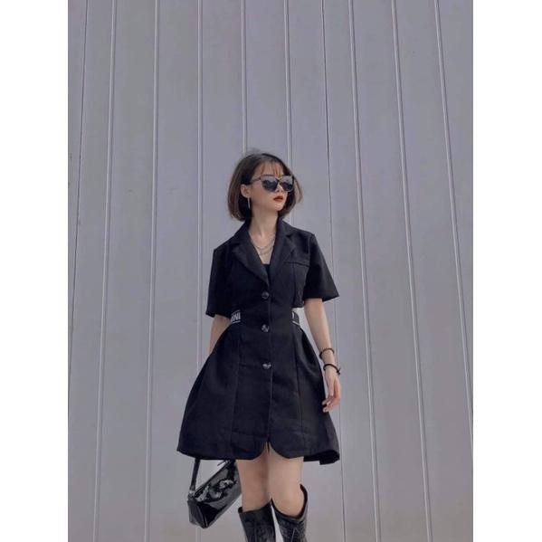 Đầm dạo phố phong cách thêu logo cá tính Maru Dress
