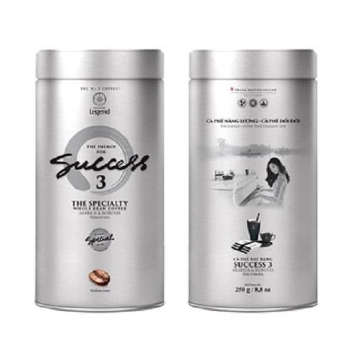 Combo 2 Hộp Cà phê pha máy Success 3 - Trung Nguyên Legend - Hạt Mộc Arabica, Robusta