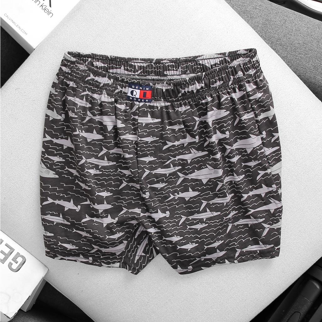 Quần đùi nam ngắn, mặc nhà, mặc ngủ nam nữ chất vải cotton siêu mát mẻ size 45 đến 90kg - Chọn màu ngẫu nhiên