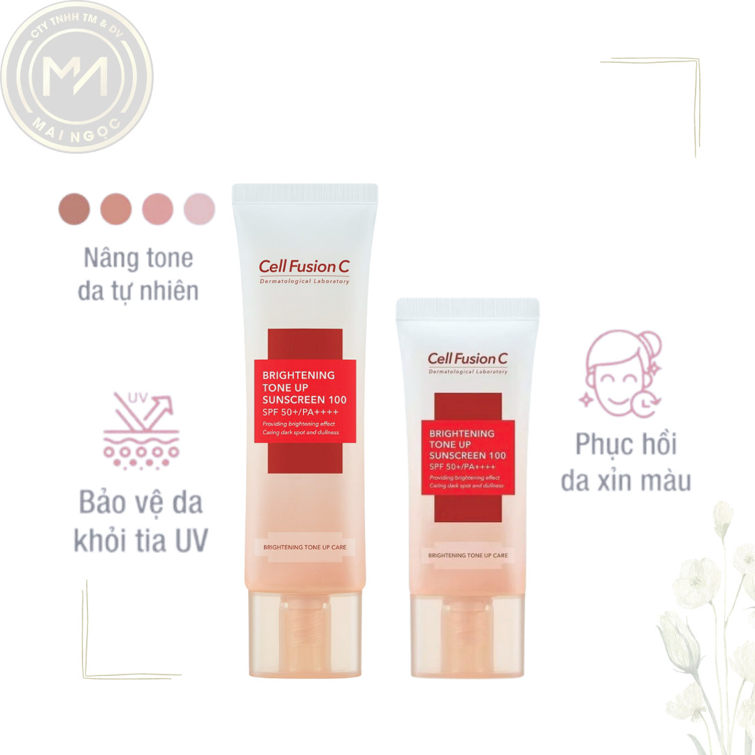 Kem Chống Nắng Dưỡng Trắng Nâng Tone Da Cell Fusion C Brightening Tone Up Sunscreen 100 SPF50+/PA