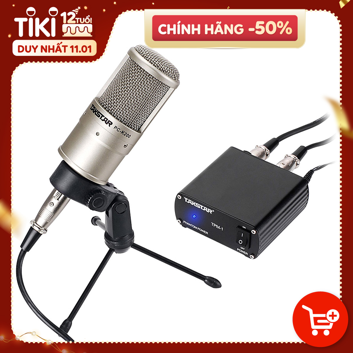 Micro Thu Âm Condenser Takstar PC-K200 (Suite)  - Hàng Chính Hãng