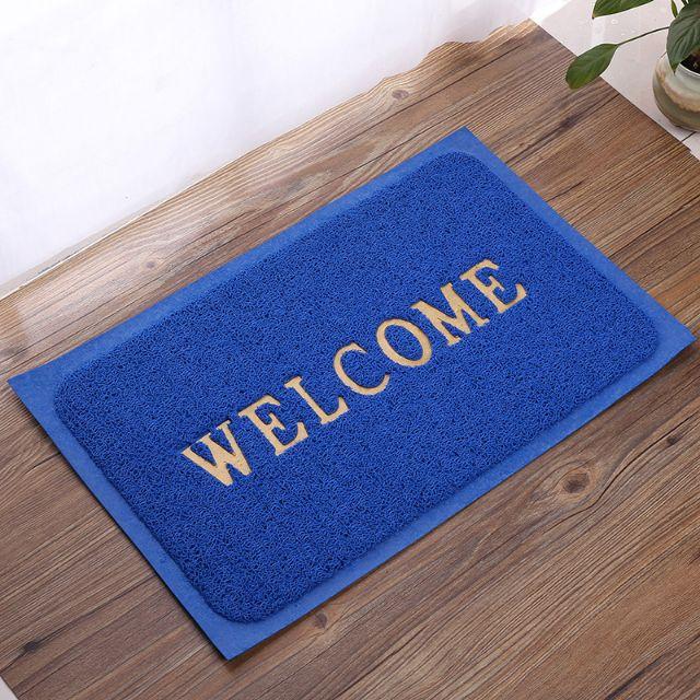 Thảm Nhựa Chùi Chân Welcome 40x60cm nhựa PVC 3A chống trơn trượt, sang trọng, bền đẹp