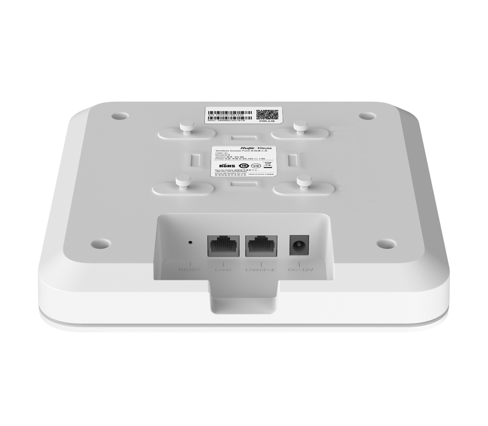 Bộ phát WiFi6 ốp trần Ruijie RG-RAP2260(G) 2260(G) 2260G LAN 100M 1000M 10000M tối đa 512 người dùng (hàng chính hãng)