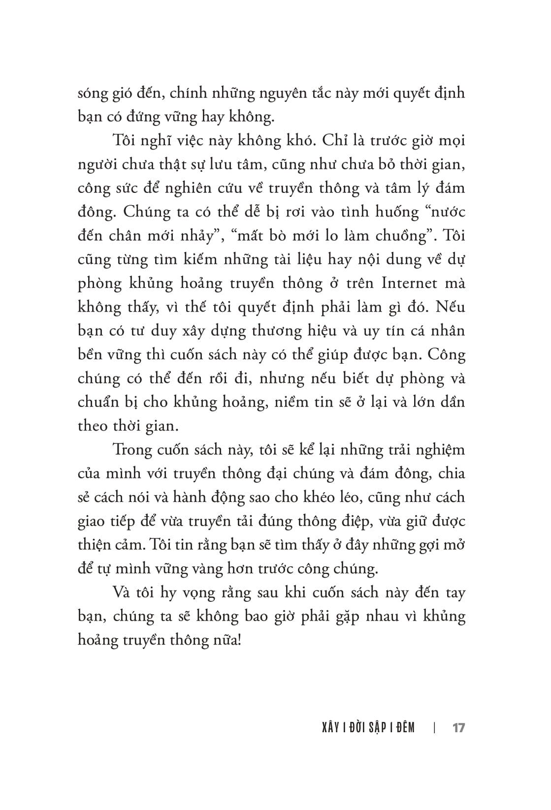 Sách - Xây 1 Đời Sập 1 Đêm - Dự Phòng Và Ứng Phó Khủng Hoảng Truyền Thông Khi Xây Thương Hiệu Cá Nhân