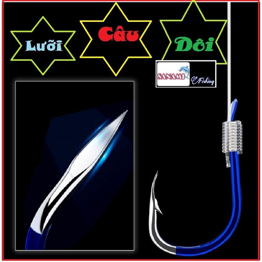 Lưỡi Câu Cá Đôi Buộc Sẵn Chuyên Câu Đài, Lưỡi câu đài LC19 - Sanami Fishing
