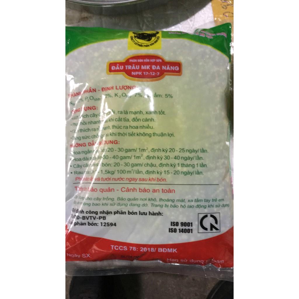 Phân bón Đầu trâu Đa Năng NPK 17-12-7 túi 1kg