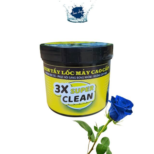 Kem Tẩy Lốc Xe Máy, 3X super Clean 500ml. Tẩy Vết Rỉ Sét Bám Bẩn Lâu Năm