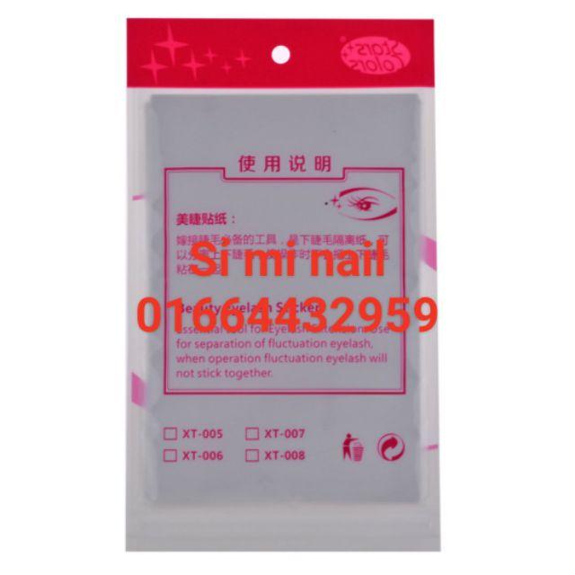 Khuôn dán định dạng khuôn mi nối. Với hình mi mẫu chuẩn giúp thợ mới hay thợ chuyên nối bộ mi đẹp hoàn hảo .