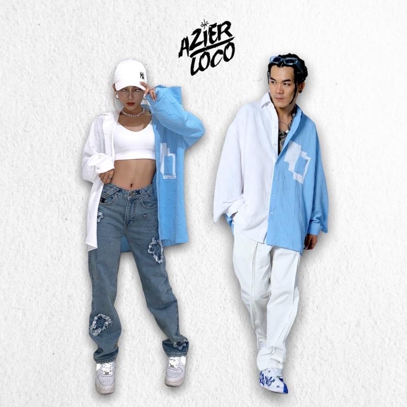 Áo sơ mi unisex AZIER chất vải đặc biệt - Hàng thiết kế chính hãng