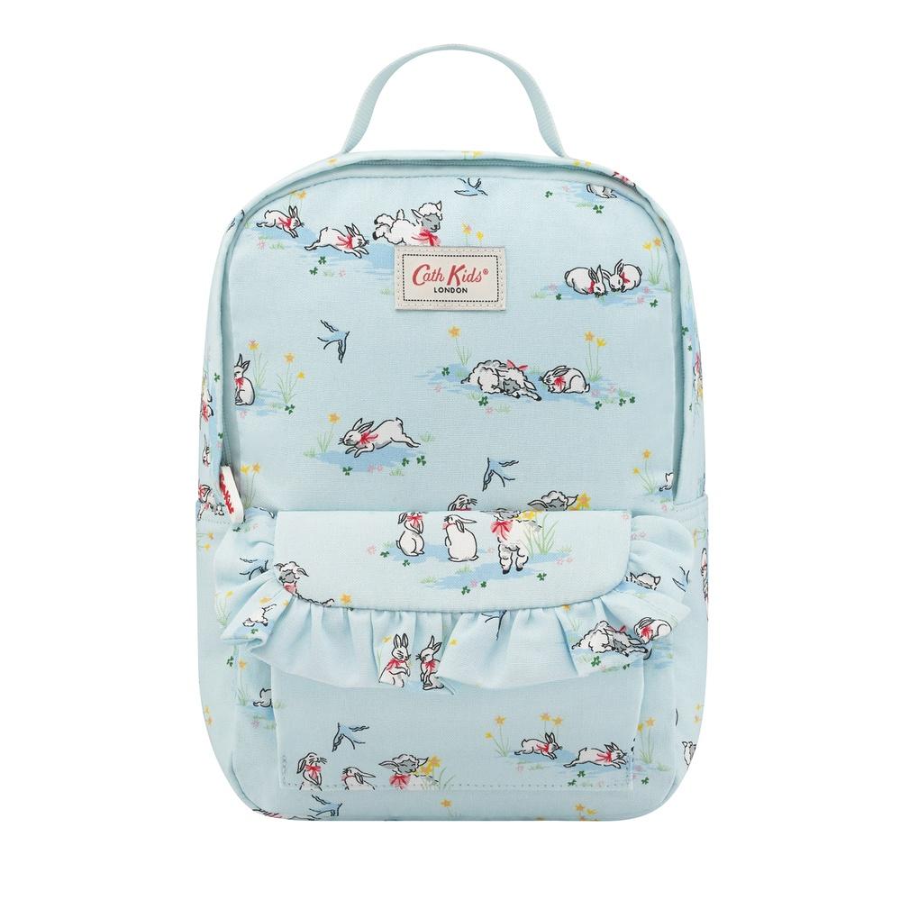 Ba lô/Kids Modern Frilly Medium Backpack Spring Bunnies and Lambs  - Blue - 1088793