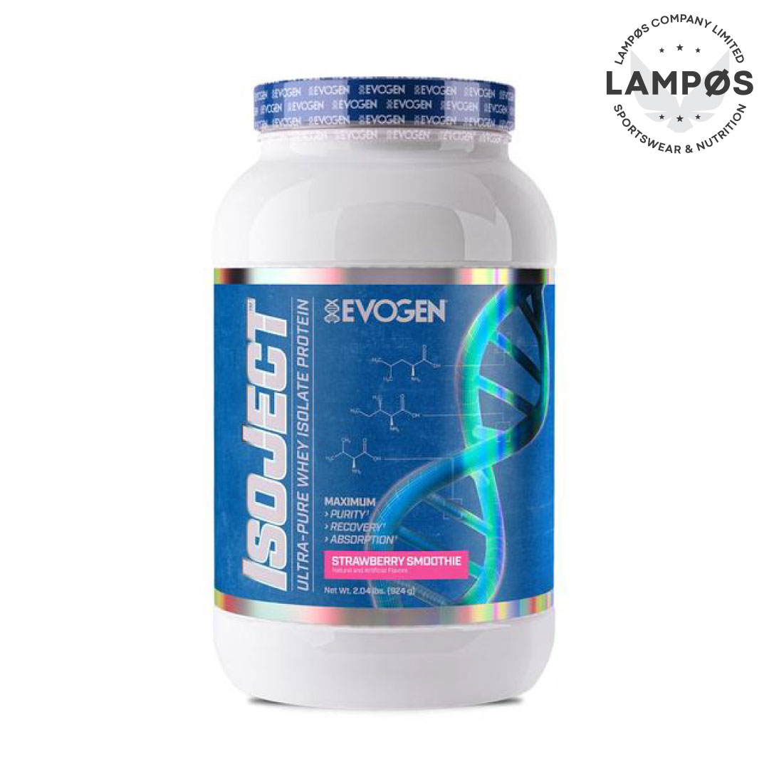 Combo Whey Protein IsoJect Evogen (vị dâu) - Kèm Nutrex BCAA6000 (vị táo), Bổ sung protein và phục hồi xây dựng cơ bắp