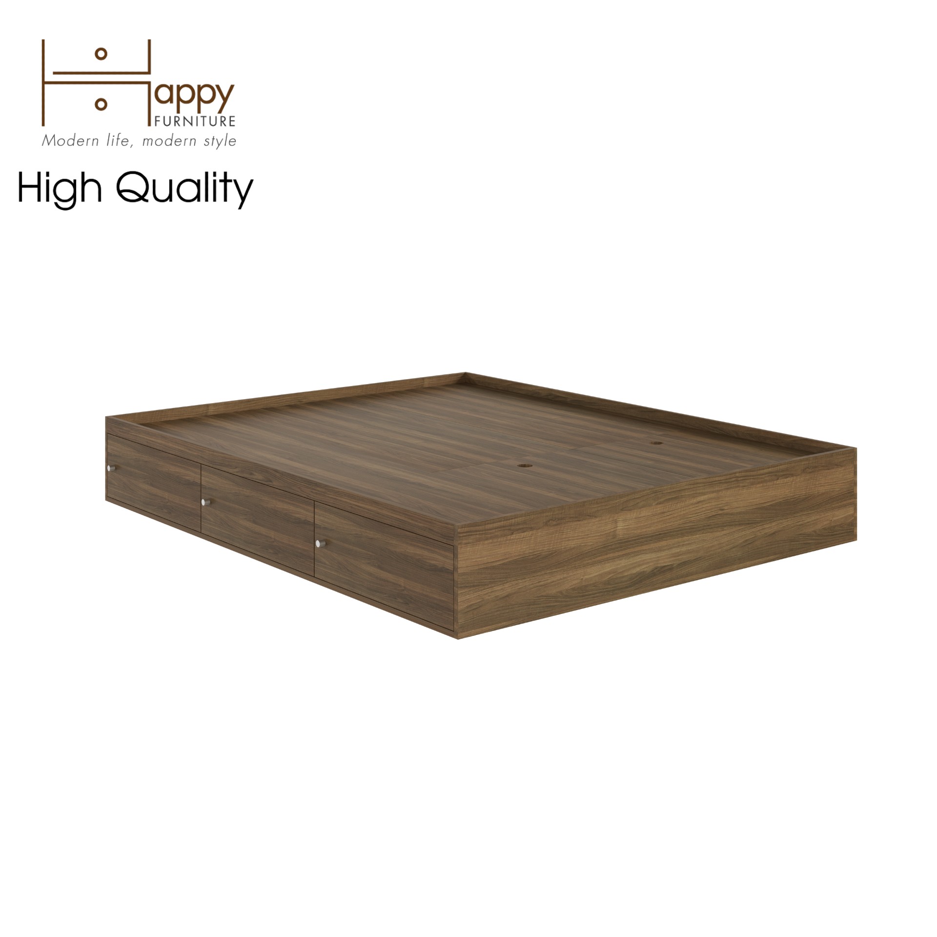 [Happy Home Furniture] GERY , Giường ngủ 3  cánh cửa mở  &lt;không đầu giường&gt;  , GNG_048, GNG_049, GNG_050, GNG_051