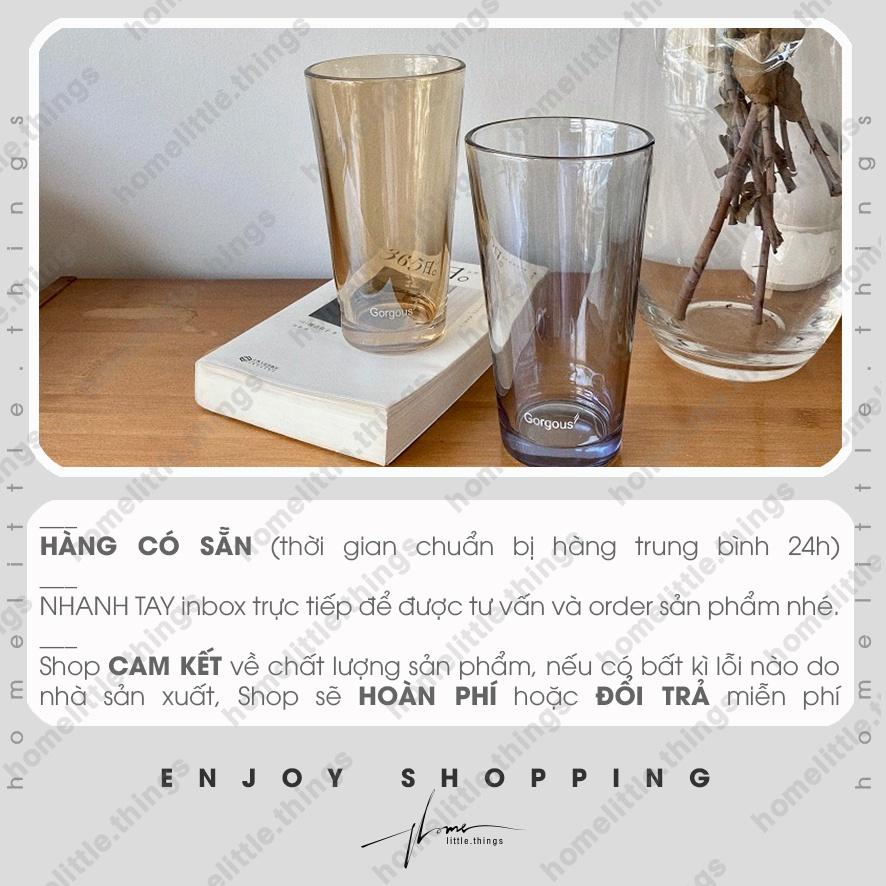 Ly , cốc thủy tinh đựng nước có nắp đậy kín mang đi 450ml