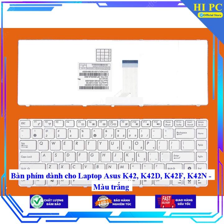 Bàn phím dành cho Laptop Asus K42 K42D K42F K42N - Màu trắng - Phím Zin - Hàng Nhập Khẩu