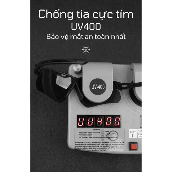 Kính mát thể thao dòng IG0100 - Chống tia UV400 - Kính đi xe đạp - kính thể thao ngoài trời - Mặt kính phân cực, chống lại những ánh sáng có hại cho mắt