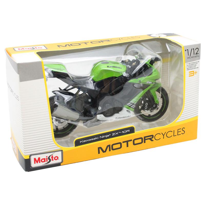 Đồ Chơi Mô Hình Xe Mô Tô Kawasaki Ninja ZX-10R 1:12 - Maisto 10011/MT31101