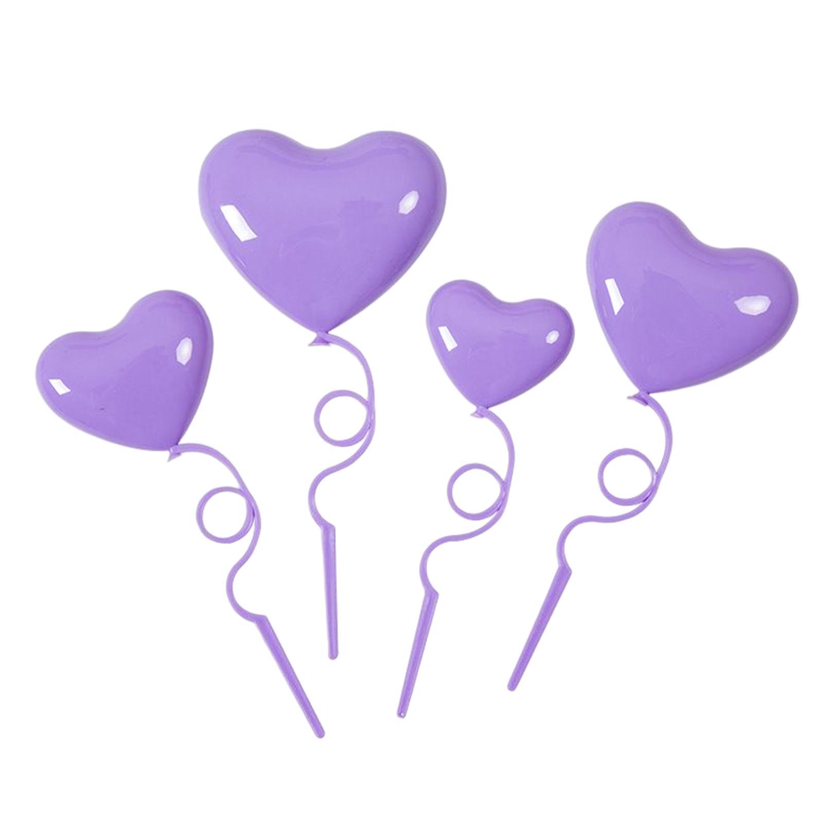 Cake Decorations Heart Shape 3D Love Ornaments for