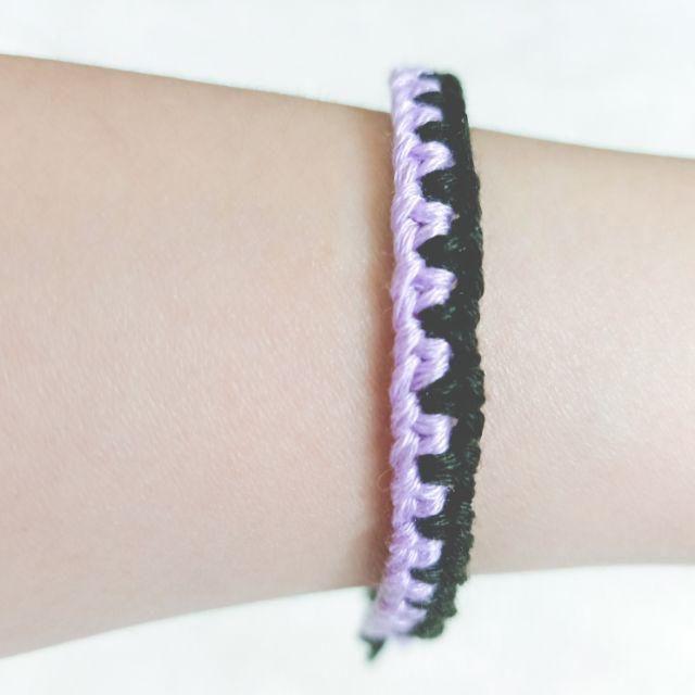 Vòng tay vòng chân may mắn - Wendy - Friendship bracelet - double nodes-Vòng tay tình bạn - Vòng tay bạn bè handmade DIY